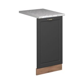 Vicco Panel Frontal Del Lavavajillas Fame-line, Antracita-oro Landhaus, 45 Cm, Et M&aacute;rmol Vicco