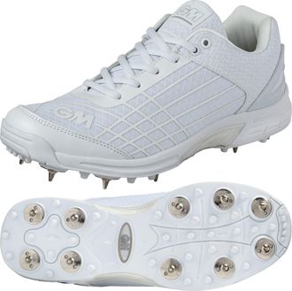 Gunn & Moore Gunn And Moore Gm Spike Cricket Shoes, Optimal Grip And Lightweight Feel, For Bowlers And Batsmen, Arch Support, For Adults And Youth Players, White/B