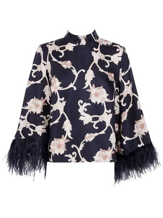 La DoubleJ Top With Feather Details Make An Exit
