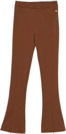 Semicouture Bibiana T561 - Dames - Wijde Broeken - Bruin - L - Nylon - Broeken