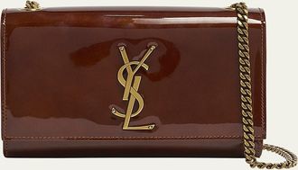 Saint Laurent Kate Small YSL Crossbody Bag in Patent Leather