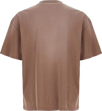 Represent Mens Crew Neck T-Shirt Beige Cotton T-Shirts And Polos