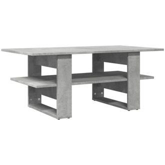 vidaXL Coffee Table Concrete Grey 102x55x42 cm Engineered Wood Vidaxl