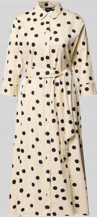 s.Oliver Black Label Regular Fit Blusenkleid aus Baumwoll-Mix in Offwhite, Gr&ouml;&szlig;e 34