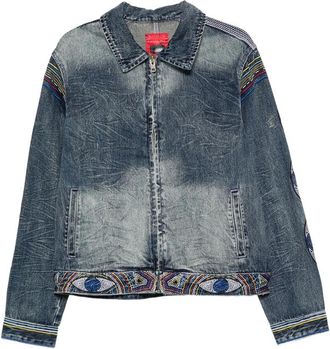 KidSuper Studios Beaded-embroidered Denim Jacket