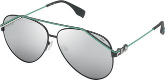 Fila Mens SFI018 61 H53X Sunglasses - Black - One Size