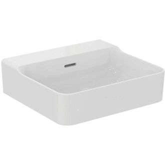 Ideal Lavabo Conca 500x450x165mm Blanco Sin Orificio Para Grifer&iacute;a, Con Rebosadero Standard