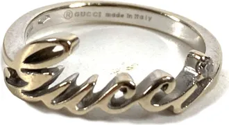 Gucci Silver Band Ring (Pre-Owned)