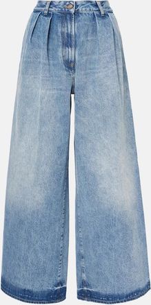 Alanui Sunny Crochet wide-leg jeans