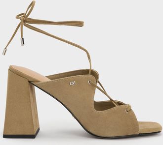 Charles & Keith Jianna Suede Heeled Sandals