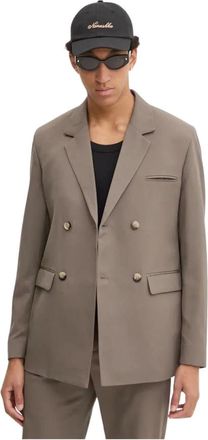 Nanushka Renan Blazer - Jackets - Hombre - Marr&oacute;n - M