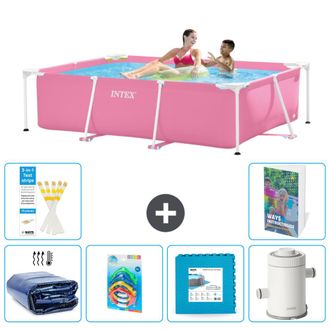 Intex Piscina Con Estructura Rectangular - 220x150x60 Cm - 7-piezas S55