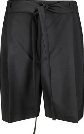 Róhe Shorts con vita raccolta - Nero