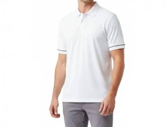 Oakley Polo Contrast Collar Short Sleeve Shirt In White