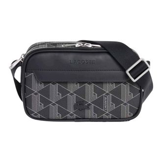 Lacoste Tassen, unisex, Zwart, ONE Size, Monogram The Blend Camera Bag