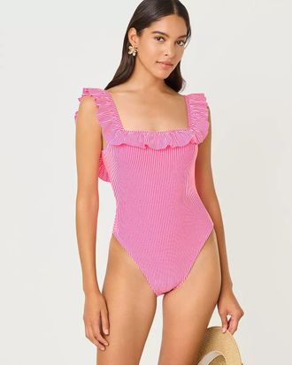 Lilly Pulitzer Aemma Ruffle One-Piece Swimsuit