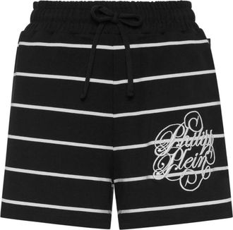Philipp Plein Sport Shorts - Dames - Bermuda - Zwart - S - Katoen - Korte Broeken