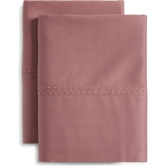 Nordstrom 400 Thread Count Organic Cotton Pillowcases in Purple Taupe at Nordstrom, Size Standard
