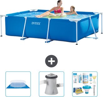 Intex Piscina Con Estructura Rectangular - 220x150x60 Cm - 6-piezas S21248
