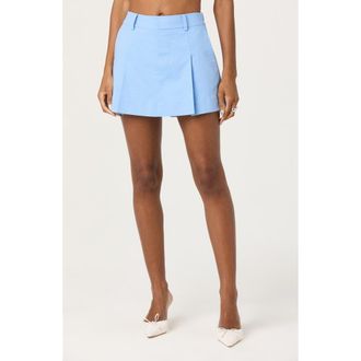 ASTR the Label Cotton & Linen Skort in Blue at Nordstrom Rack, Size X-Large