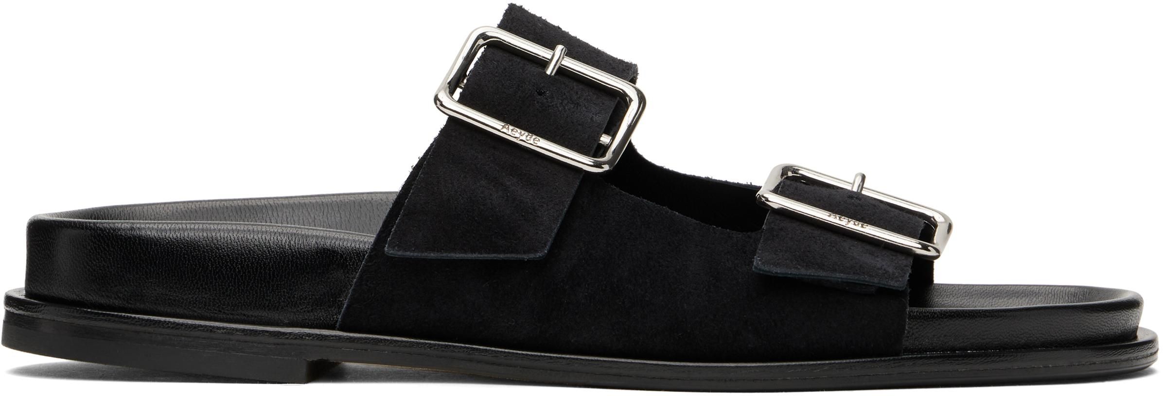 【関税込み】Aeyde ブラック ナッパ Amanda ヒールサンダル Aeyde ブラック ナッパ Amanda ヒールサンダル ブラック | Lyst