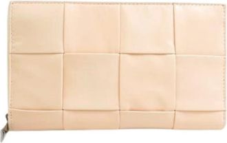 Bottega Veneta Pre-owned Wallets, female, Beige, Size: ONE SIZE Pre-owned Leather Wallet