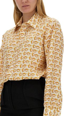 Burberry Mulberry Silk Shirt - Beige