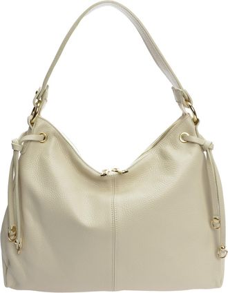 Isabella Rhea Beige Rundleer Tas