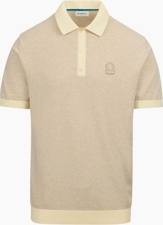 Sandbanks Mens Sandbanks 3-Button Knitted Polo STONE - Cream - Size: 44