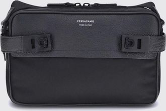 Ferragamo Borsa Ferragamo in nylon e pelle martellata