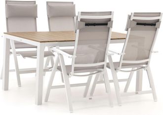 Bellagio la vita attrattiva Bellagio Avenza/Fidenza 160cm dining tuinset 5-delig verstelbaar