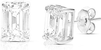 Vir Jewels 2 cttw Emerald Lab Grown Diamond Stud Earrings in 14K Gold With Push Backs For Women