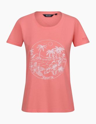 Regatta Womens Regatta Womens/Ladies Filandra VIII Tropical Island T-Shirt - Pink - Size: 14