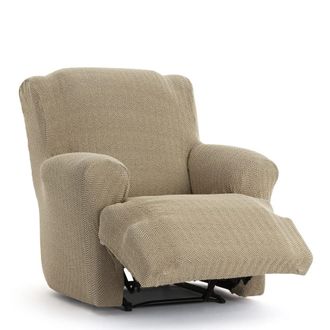 Eysa Funda de sill&oacute;n relax xl biel&aacute;stica beige 60 - 110 cm