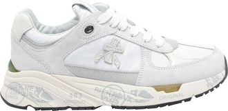 Premiata White Mased Sneakers