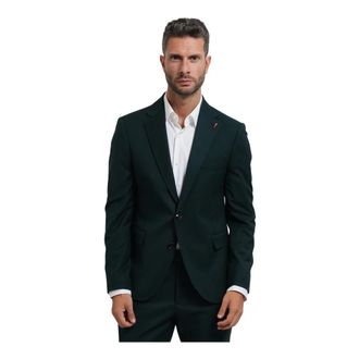 Mulish Kostuums, Heren, Groen, 4Xl, Wol, Maatpak