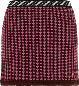 Versace Crochet Mini Rok - Dames - Korte rokken - Roze - XS - Wol - Rokken