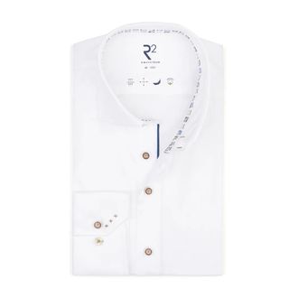R2 Amsterdam Stijlvol Overhemd voor Mannen - Heren - Overhemden - Wit - Maat: 6XL