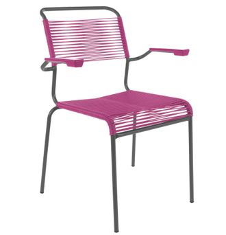 Schubiger M&ouml;bel Spaghetti-Stuhl S&auml;ntis mit Armlehnen