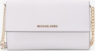 Michael Kors Jer set leather shoulder bag with frontal monogram - MICHAEL KORS - gender_Woman