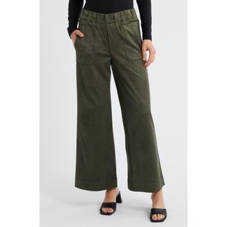 Wit & Wisdom Skyrise Patch Pocket Wide Leg Pants in Laurel Wreath at Nordstrom Rack, Size X-Small