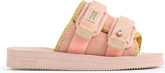 Forte_Forte Sandalen met gekruiste bandjes - Dames - Sandalen - Roze - 36 EU - Nylon - Schoenen
