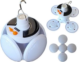 Trade Shop Trade Shop Traesio - Trade Shop - Lampadina Emergenza Pannello Solare Ricaricabile Deformabile 6500k Ea-94439