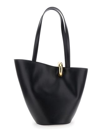 Jacquemus Womens Shoulder Bag Le Bambola Black Leather Cow