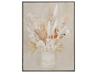 Schubiger M&ouml;bel Bild mit Rahmen Trockenblumen in Vase 2