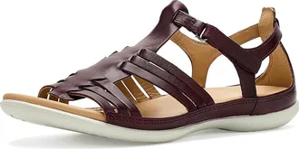 Ecco Flash Huarache Leather Womens Dress Sandals Ruby : EU 43 (US Womens 12-12.5) M