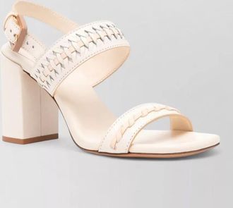 Zimmermann alchemy leather sandals block heel straps