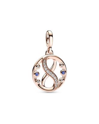 Pandora Me 14K Rose Gold Plated Cz Infinity Charm
