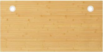 vidaXL Tablero de escritorio de bambú 110x55x4 cm Vidaxl