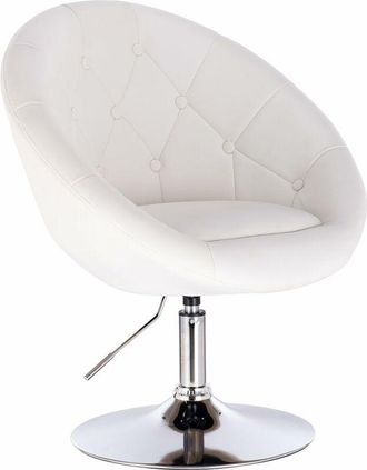 Woltu Woltu 1x Taburete De Bar Acero Cromado Piel Sint&eacute;tica Taburete Bajo Silla De Bar Taburete Conferencia Taburete Peluquer&iacute;a Taburete Oficina Gris+blanco